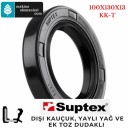 100x130x13 mm SUPTEX KK-T NBR DÖNER MİL YAĞ KEÇESİ 6758 100*130*13 mm